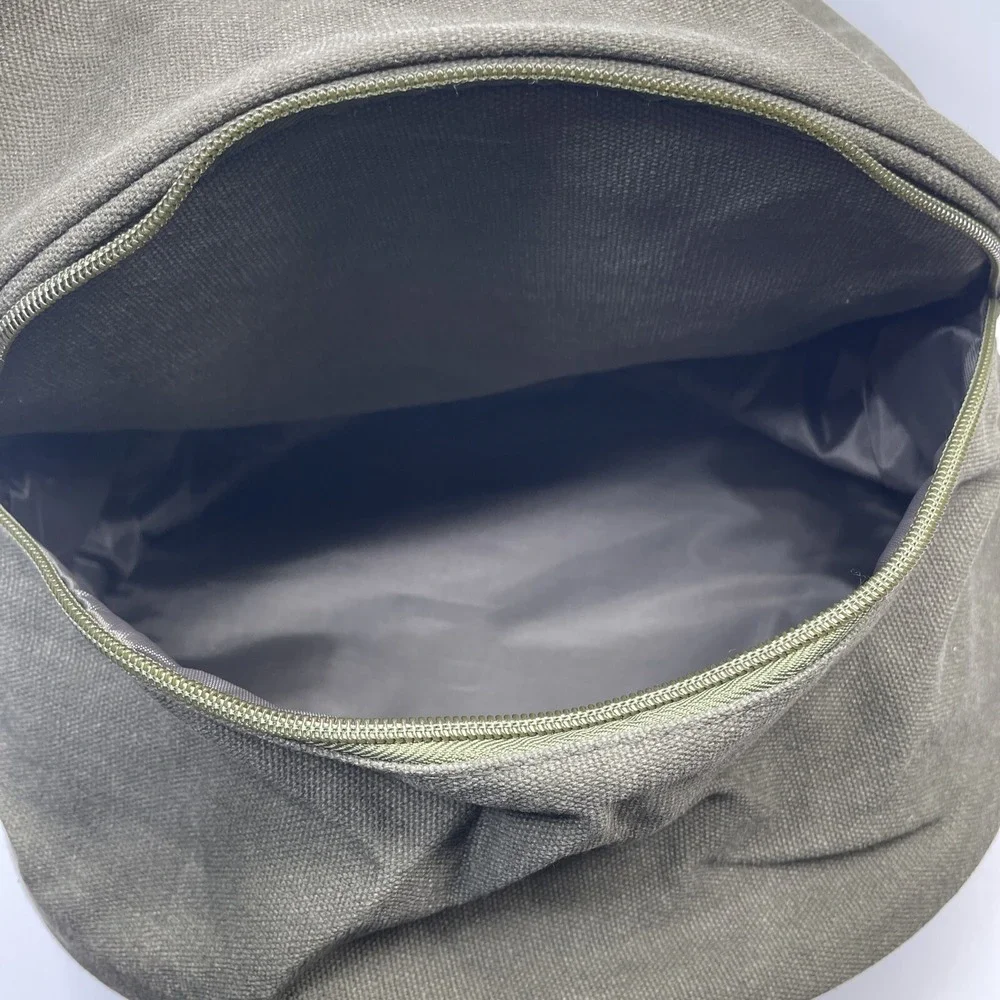 Vintage‎ GUESS Army Green Canvas Travel/Weekend Shoulder Duffel Bag (L)